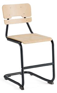 AJ Produkty Školní židle LEGERE I, výška 500 mm, antracitově šedá, bříza