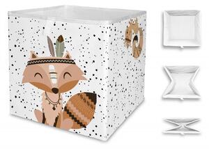 Úložná krabice fox indian, 32x32cm