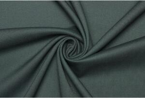 Kostýmová směsová elastická vlna v keprové (twill) vazbě - Tmavě zelená
