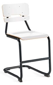 AJ Produkty Školní židle LEGERE I, výška 500 mm, antracitově šedá, bílá