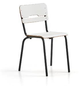 AJ Produkty Školní židle SCIENTIA, sedák 360x360 mm, výška 460 mm, antracitová/bílá