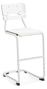AJ Produkty Školní židle LEGERE I, výška 650 mm, bílá, bílá