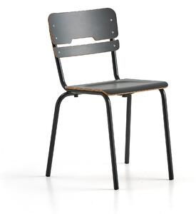 AJ Produkty Školní židle SCIENTIA, sedák 360x360 mm, výška 460 mm, antracitová/antracitová