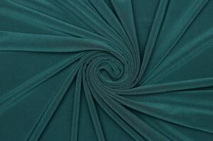 Úplet polyester elastický tenký - Lahvově zelená