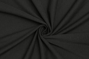 Bavlněný úplet - Černý 180 cm šíře