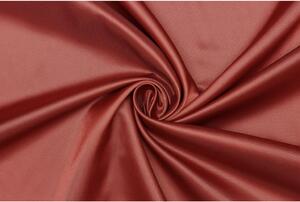 Podšívka taft polyester v keprové vazbě - Měděná červená