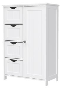 VASAGLE Koupelnová skříňka - bílá - 55x30x81 cm