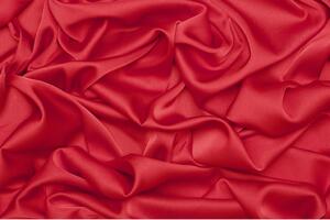 Saténové umělé hedvábí | Silky Armani - Červená