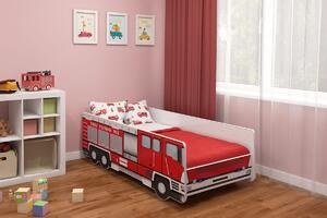 Dětská postel VI Požární auto - 140x70