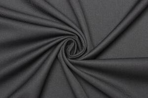 Kostýmový kepr (twill) směsový elastický - Tmavě šedý
