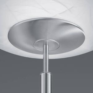 LED stojací lampa Findus, 1 zdroj, nikl
