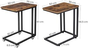 VASAGLE Odkládací stolek Industry - 50x35x55 cm