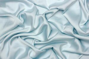 Saténové umělé hedvábí | Silky Armani - Světle modrá