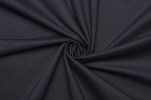 Kostýmová bavlna elastická se saténovou úpravou - Temně modrá
