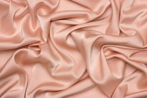 Saténové umělé hedvábí | Silky Armani - Lososově růžová