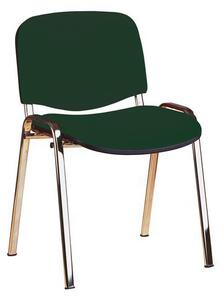 Konferenční židle Manutan ISO Chrom, zelená