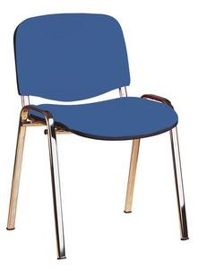 Konferenční židle Manutan ISO Chrom, modrá
