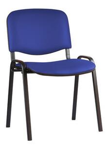 Konferenční židle Manutan ISO Leath Black, modrá