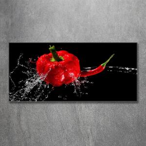 Foto obraz sklo tvrzené Červené papriky osh-14662638