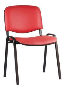 Konferenční židle Manutan ISO Leath Black, modrá