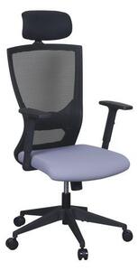 Kancelářská židle Jenny, síť, černá/modrá