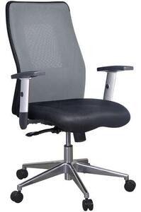 Kancelářská židle Manutan Penelope Alu, šedá