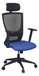 Kancelářská židle Jenny, síť, černá/modrá