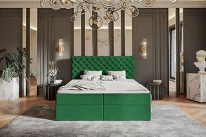 Velká luxusní postel Honey 160x200 cm Barva: Šedá - Jasmine 96