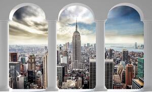 Fototapeta - Pohled na New York Pillars (152,5x104 cm)