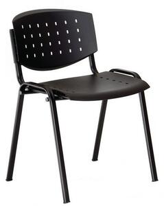 Plastová jídelní židle Layer, černá
