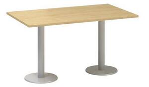 Alfa Office Konferenční stůl Alfa 400 s šedým podnožím, 140 x 80 x 74,2 cm, dezén divoká hruška