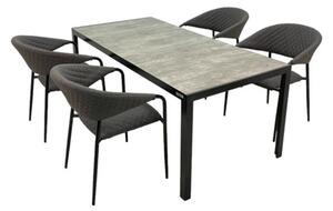 Doppler BERGAMO MELIA LIKA-TEX® zahradní sedací souprava 4+1 antracit
