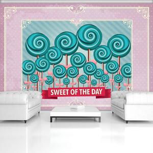 Fototapeta - Sweet Pin Up Lollies (254x184 cm)