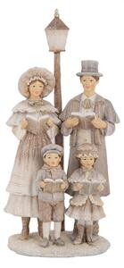 Vánoční dekorace figurka rodinky zpívající koledy – 15x11x30 cm