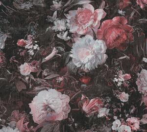 A.S. Création | Vliesová tapeta na zeď THE BOS 38821-4 | 0,53 x 10,05 m | černá, růžová