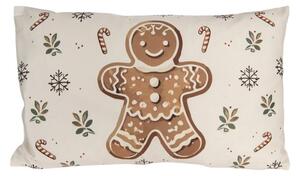 Vánoční obdélníkový povlak na polštář s panem Perníčkem Cozy Gingerbread Man – 30x50 cm