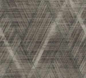 A.S. Création | Vliesová tapeta na zeď THE BOS 38824-1 | 0,53 x 10,05 m | černá, metalická, šedá