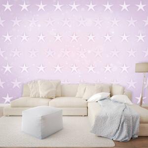 Fototapeta - Hvězdy na růžovém pozadí (152,5x104 cm)