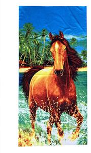 Plážová osuška - Kůň, (70 x 140 cm )
