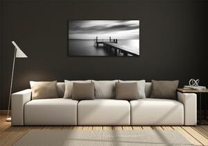 Foto obraz skleněný horizontální Molo nad jezerem osh-179985684