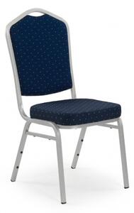 Židle Halmar - K66 - modrá / stříbrná
