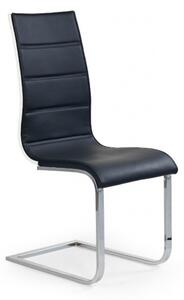 Židle Halmar - K104 - barva: černá eko-kůže / bílá