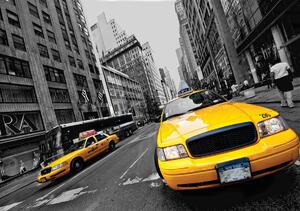 Fototapeta - Žluté taxi (254x184 cm)