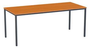 Jídelní stůl Versys s podnožím antracit RAL 7016, 180 x 80 x 74,3 cm, třešeň