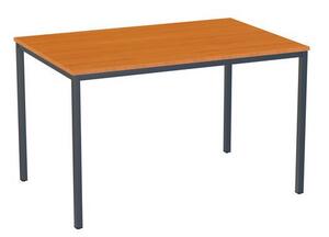 Jídelní stůl Versys s podnožím antracit RAL 7016, 120 x 80 x 74,3 cm, třešeň