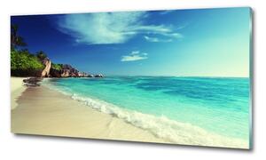 Foto obraz skleněný horizontální Seychely pláž osh-188699214