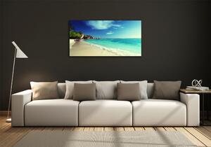 Foto obraz skleněný horizontální Seychely pláž osh-188699214