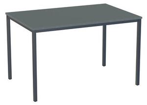 Jídelní stůl Versys s podnožím antracit RAL 7016, 120 x 80 x 74,3 cm, tmavě šedý