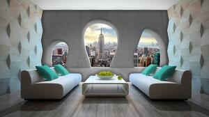 Fototapeta - New York Window View (152,5x104 cm)