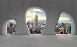Fototapeta - New York Window View (152,5x104 cm)